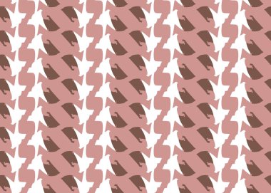 Vektör dokusu arka plan, kusursuz desen. El çizimi, kahverengi ve beyaz renkler.