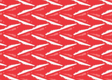 Vektör dokusu arka plan, kusursuz desen. El çizimi, kırmızı ve beyaz renkler.
