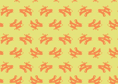 Vektör dokusu arka plan, kusursuz desen. El çizimi, sarı ve turuncu renkler.