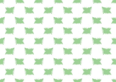 Vektör dokusu arka plan, kusursuz desen. El çizimi, yeşil ve beyaz renkler.