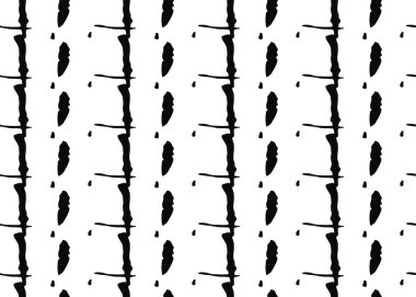 Vektör dokusu arka plan, kusursuz desen. El çizimi, siyah beyaz renkler.