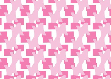 Vektör dokusu arka plan, kusursuz desen. El çizimi, pembe ve beyaz renkler.