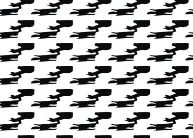 Vektör dokusu arka plan, kusursuz desen. El çizimi, siyah beyaz renkler.