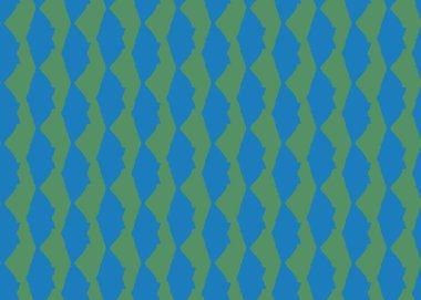 Vektör dokusu arka plan, kusursuz desen. El çizimi, mavi ve yeşil renkler.