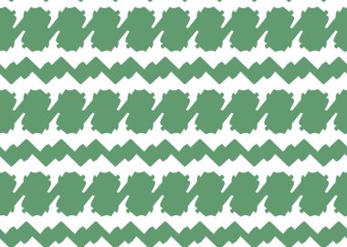 Vektör dokusu arka plan, kusursuz desen. El çizimi, yeşil ve beyaz renkler.