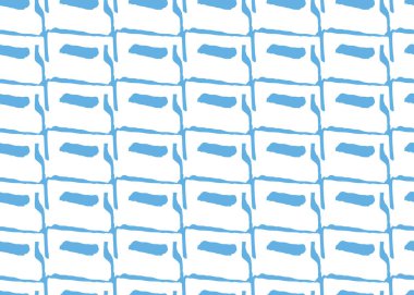 Vektör dokusu arka plan, kusursuz desen. El çizimi, mavi ve beyaz renkler.