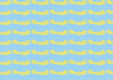 Vektör dokusu arka plan, kusursuz desen. El çizimi, mavi ve sarı renkler.