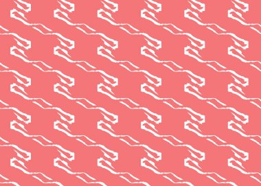 Vektör dokusu arka plan, kusursuz desen. El çizimi, kırmızı ve beyaz renkler.