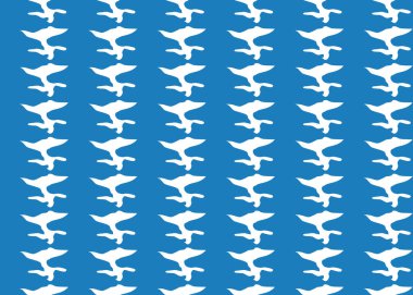 Vektör dokusu arka plan, kusursuz desen. El çizimi, mavi ve beyaz renkler.