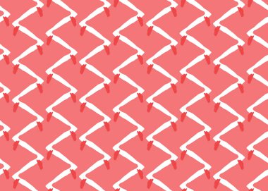 Vektör dokusu arka plan, kusursuz desen. El çizimi, kırmızı ve beyaz renkler.