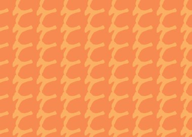 Vektör dokusu arka plan, kusursuz desen. El çizimi ve turuncu renkler.