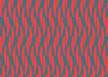 Vektör dokusu arka plan, kusursuz desen. El çizimi, mavi ve kırmızı renkler.