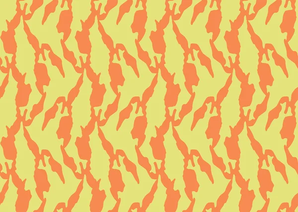 Vektör dokusu arka plan, kusursuz desen. El çizimi, turuncu ve sarı renkler.