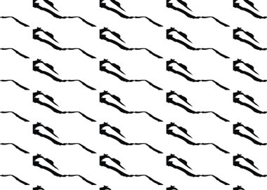 Vektör dokusu arka plan, kusursuz desen. El çizimi, siyah beyaz renkler.