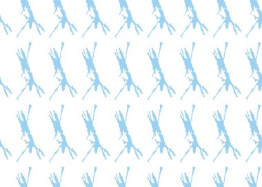 Vektör dokusu arka plan, kusursuz desen. El çizimi, mavi ve beyaz renkler.