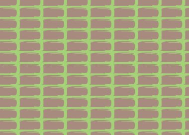 Vektör dokusu arka plan, kusursuz desen. El çizimi, yeşil ve kahverengi renkler.