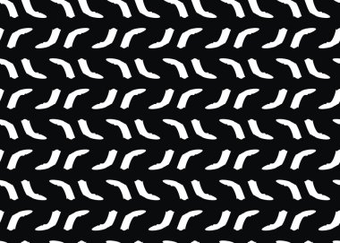 Vektör dokusu arka plan, kusursuz desen. El çizimi, siyah beyaz renkler.
