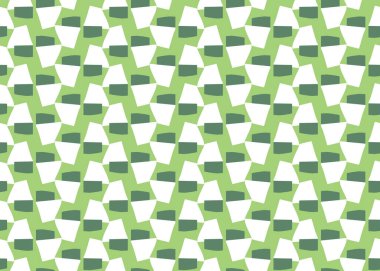 Vektör dokusu arka plan, kusursuz desen. El çizimi, yeşil ve beyaz renkler.