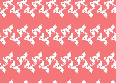 Vektör dokusu arka plan, kusursuz desen. El çizimi, kırmızı ve beyaz renkler.