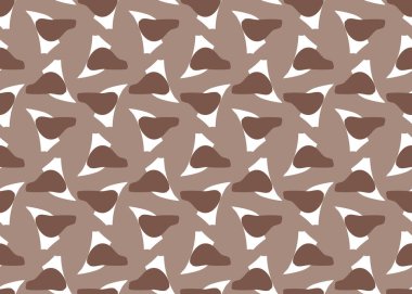 Vektör dokusu arka plan, kusursuz desen. El çizimi, kahverengi ve beyaz renkler.