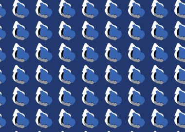 Vektör dokusu arka plan, kusursuz desen. El çizimi, mavi, gri, siyah ve beyaz renkler.