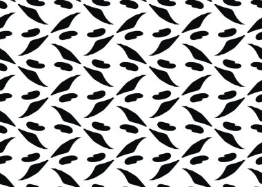 Vektör dokusu arka plan, kusursuz desen. El çizimi, siyah beyaz renkler.