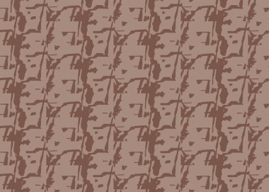 Vektör dokusu arka plan, kusursuz desen. El çizimi ve kahverengi renkler.