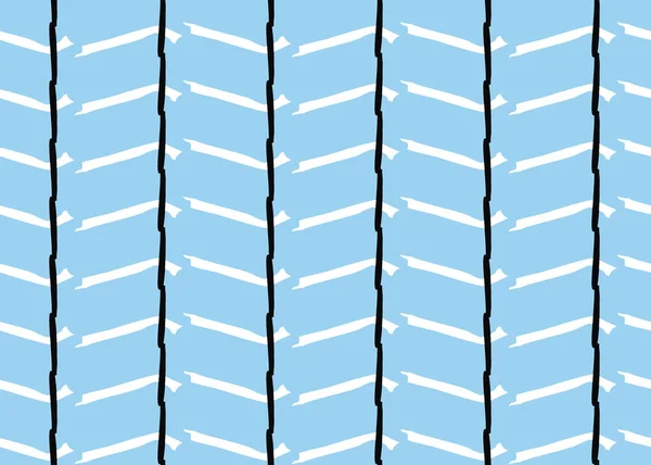 Vektor Textur Hintergrund Nahtloses Muster Handgezeichnet Blaue Weiße Und Schwarze — Stockvektor