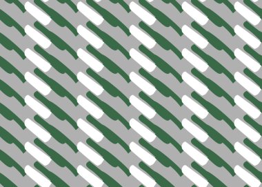 Vektör dokusu arka plan, kusursuz desen. El çizimi, gri, yeşil ve beyaz renkler.