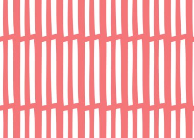 Vektör dokusu arka plan, kusursuz desen. El çizimi, kırmızı ve beyaz renkler.