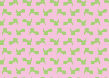 Vektör dokusu arka plan, kusursuz desen. El çizimi, pembe ve yeşil renkler.