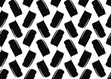 Vektör dokusu arka plan, kusursuz desen. El çizimi, siyah beyaz renkler.