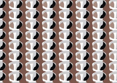 Vektör dokusu arka plan, kusursuz desen. El çizimi, kahverengi, siyah ve beyaz renkler.