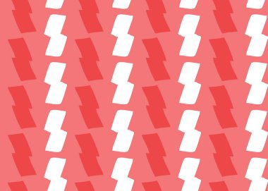 Vektör dokusu arka plan, kusursuz desen. El çizimi, kırmızı ve beyaz renkler.