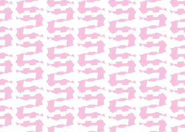 Vektör dokusu arka plan, kusursuz desen. El çizimi, pembe ve beyaz renkler.