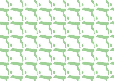 Vektör dokusu arka plan, kusursuz desen. El çizimi, yeşil ve beyaz renkler.