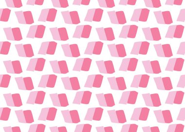 Vektör dokusu arka plan, kusursuz desen. El çizimi, pembe ve beyaz renkler.