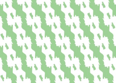 Vektör dokusu arka plan, kusursuz desen. El çizimi, yeşil ve beyaz renkler.