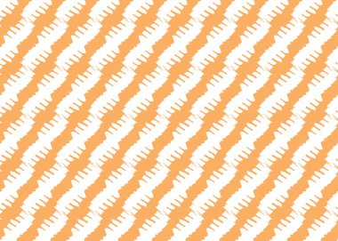 Vektör dokusu arka plan, kusursuz desen. El çizimi, turuncu ve beyaz renkler.