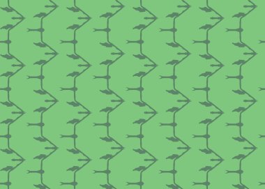 Vektör dokusu arka plan, kusursuz desen. El çizimi ve yeşil renkler.