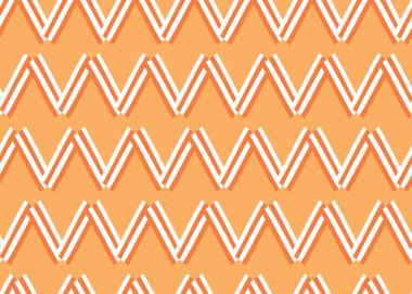 Vektör dokusu arka plan, kusursuz desen. El çizimi, turuncu ve beyaz renkler.