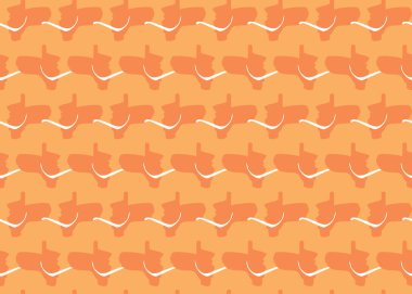 Vektör dokusu arka plan, kusursuz desen. El çizimi, turuncu ve beyaz renkler.