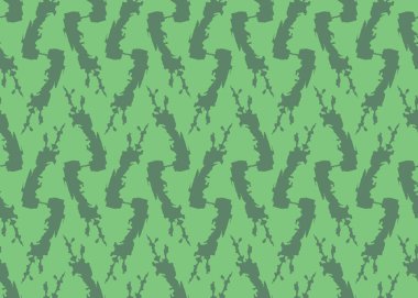 Vektör dokusu arka plan, kusursuz desen. El çizimi ve yeşil renkler.