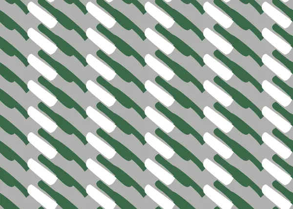 矢量纹理背景无缝图案手绘 绿色和白色 — 图库矢量图片