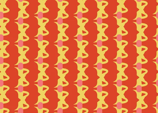 Fond Texture Vectorielle Motif Sans Couture Couleurs Dessinées Main Rouge — Image vectorielle