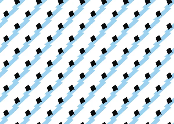 Vektor Textur Hintergrund Nahtloses Muster Handgezeichnet Blaue Schwarze Und Weiße — Stockvektor
