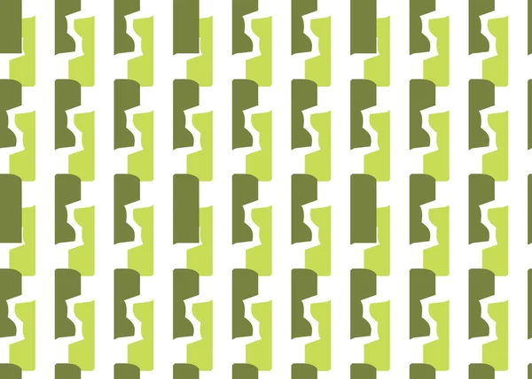 Vector Textuur Achtergrond Naadloos Patroon Handgetekende Groene Witte Kleuren — Stockvector