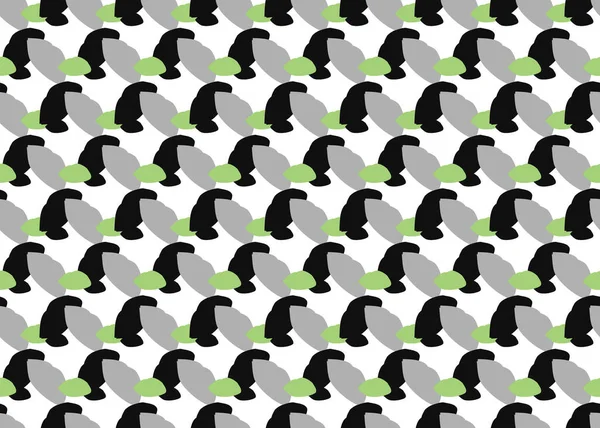 Vektor Textur Hintergrund Nahtloses Muster Handgezeichnet Grau Schwarz Grün Und — Stockvektor