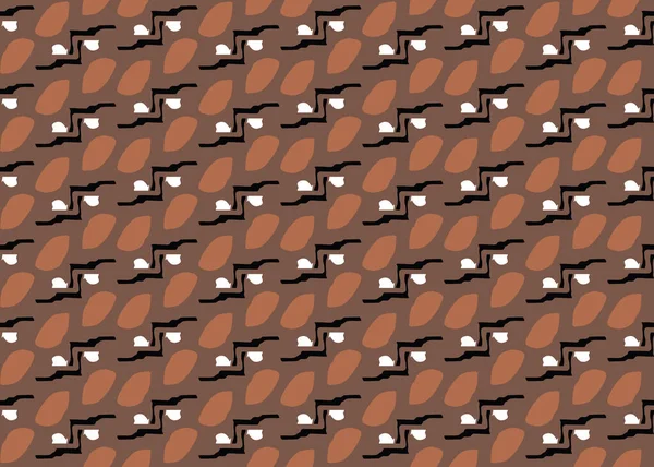 Vektor Textur Hintergrund Nahtloses Muster Handgezeichnet Braun Schwarz Und Weiß — Stockvektor