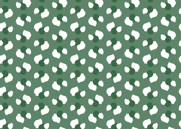 Vector Texture Background Seamless Pattern Hand Drawn Green White Colors — Stock Vector